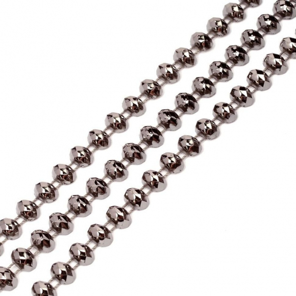 Тесьма пластиковая арт.TBY 2103-12 цв.01 т.никель разм.8х8мм уп.9.14м