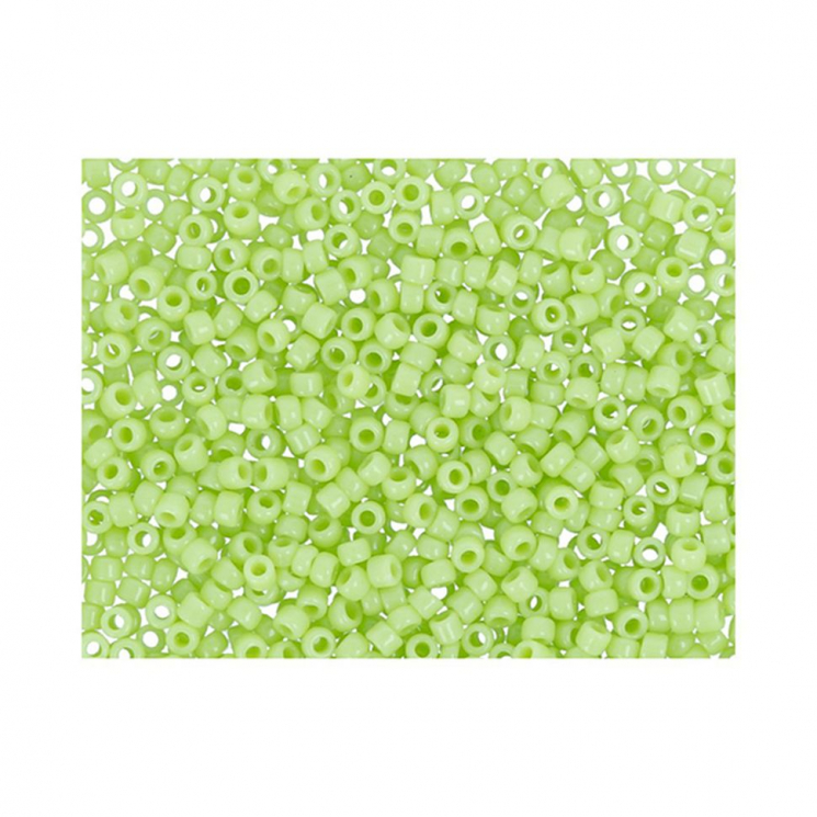 Бисер Япония "TOHO" 15/0  круглый 1  1.5 мм 5 х 5 г №0044 салатовый