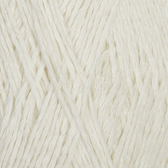 Пряжа для вязания ПЕХ Льняная (55% лён, 45% хлопок) 5х100г/330м цв.001 белый