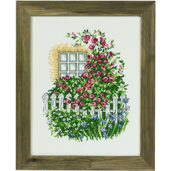 Набор для вышивания PERMIN арт.92-2138 Розовый куст 29х37 см