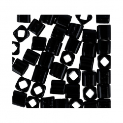 Бисер Япония "TOHO" CUBE №1  4 мм 5 х 5 г №0049 черный