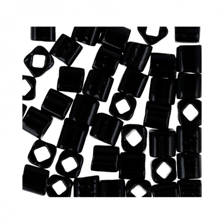 Бисер Япония "TOHO" CUBE №1  4 мм 5 х 5 г №0049 черный