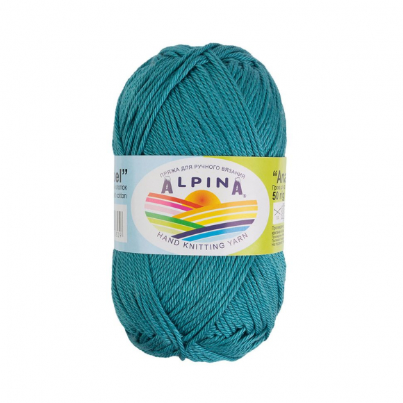 Пряжа ALPINA ANABEL (100% мерсеризованный хлопок) 10х50г/120м цв.081 сине-серый
