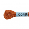 Нитки для вышивания Gamma мулине (0001-0206) 100% хлопок 24 x 8 м цв.0048 св.коричневый