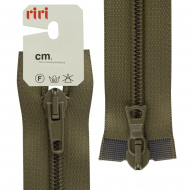 121428_Молния спираль, разъёмная 2 замка, 6 мм, 65 см, цвет 2814, бежево-зеленый светлый