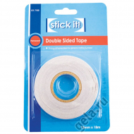 53170_Клейкая лента, двусторонняя, STICK IT, 12 мм х 18 м