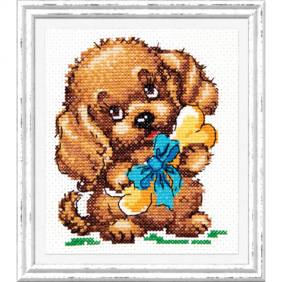 Набор для вышивания ЧУДЕСНАЯ ИГЛА арт.18-47 Счастье есть 10х12 см