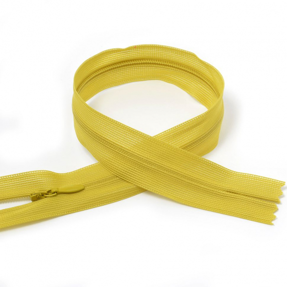 Молния MaxZipper пласт. потайная №3 20см н/р цв.F121 горчичный уп.50шт