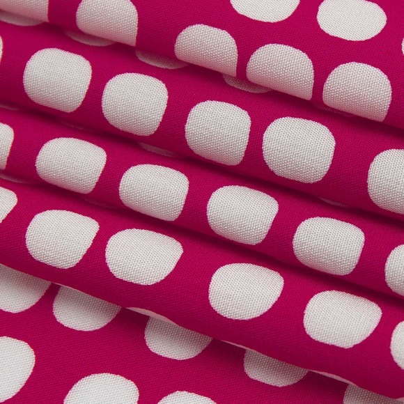 Ткань Штапель 95 г/м? 100% вискоза шир.145 см арт.Р.33852.01 цв.01 малиновый рул.45м