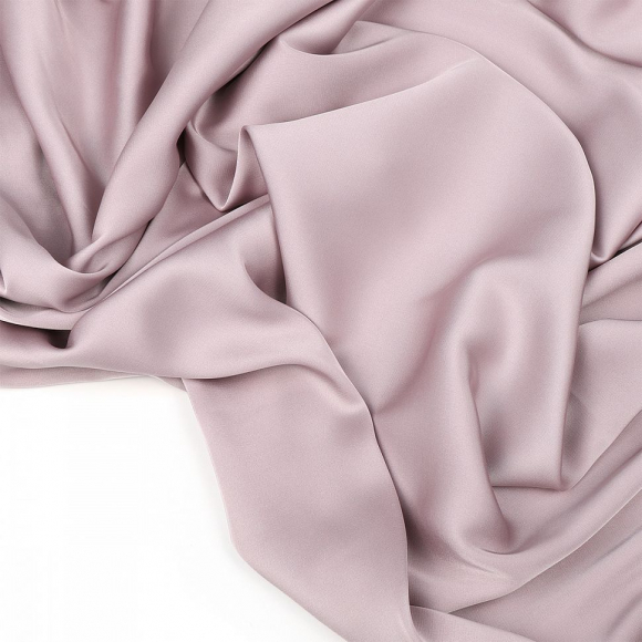 Ткань шелк Армани 90г/м? 97% ПЭ 3% Спандекс шир.150см арт.TBYArm-113 цв.113 светло-лиловый рул.25м