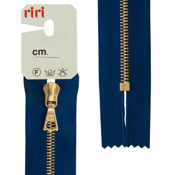 Молния металл, Gold, неразъёмная, на атласной тесьме, 4 мм, 18 см, цвет 9603, синий Молния металл, Gold, неразъёмная, на атласной тесьме, 4 мм, 18 см, цвет 9603, синий