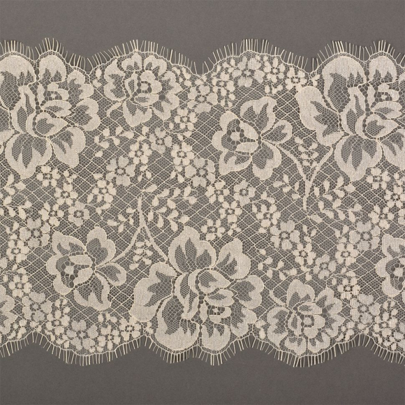 Кружево реснички KRUZHEVO арт.TBY.C6 шир.190мм цв.бежевый уп.3м