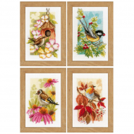 Набор для вышивания VERVACO арт.PN-0153564 Четыре времени года 8х12 см