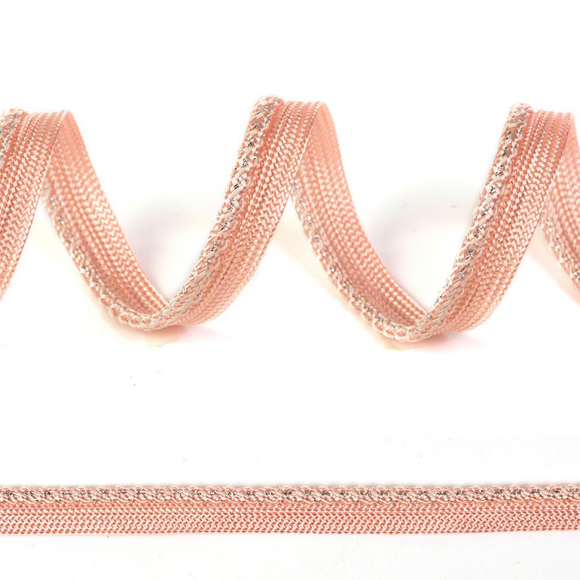 Кант декоративный арт.ТД.SH2.ГСФ.14822 12мм цв.274 грязно-розовый уп.91,4м