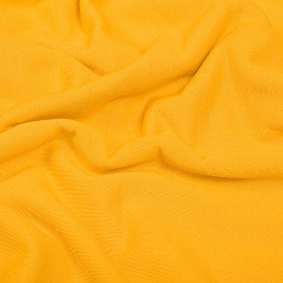 Ткань трикотаж Футер 2х нитка начес хлопок 190г опененд 100+100 манго 14-0957 уп.10м