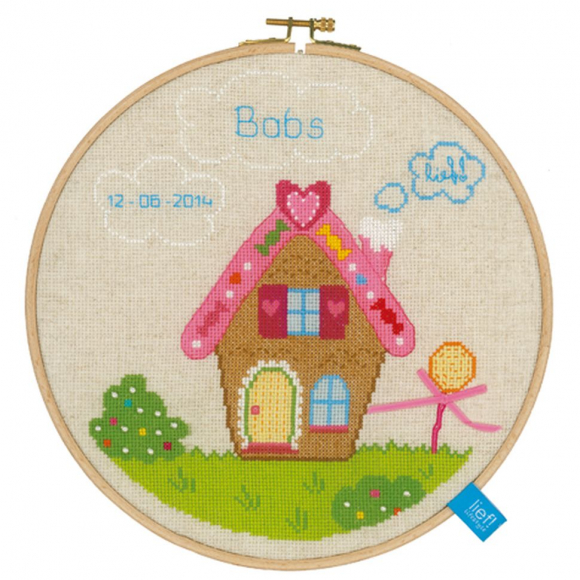 Набор для вышивания VERVACO арт.PN-0150391 Пряничный домик (с пяльцами)