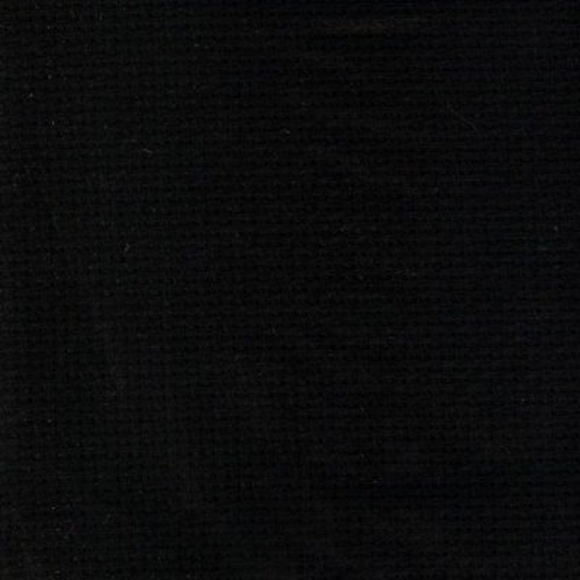 Канва для вышивания средняя №563 (465) (10смх55кл) (100%Хл) шир.150 см цв.черный уп.5м