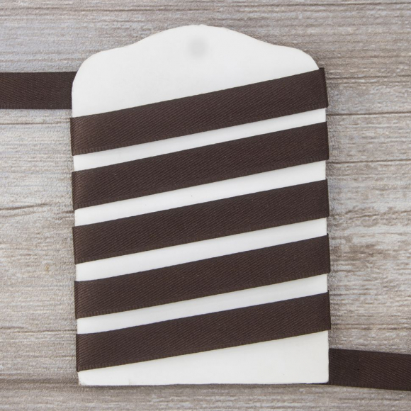 Тесьма брючная PEGA, цвет темно-коричневый, 15 мм