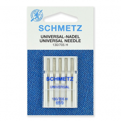 Иглы для бытовых швейных машин Schmetz стандартные 130/705H № 65, уп.5 игл