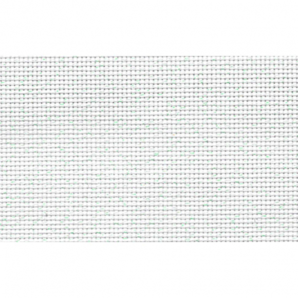 Канва Gamma K04L Aida №14 92% хлопок, 8% терилен 50 x 50 см уп.5 шт цв.белый с перламутровым люрексом