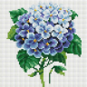 Набор Белоснежка для изготовления картин со стразами арт.БЛ.461-ST-PS Ветка гортензии 20х20 см