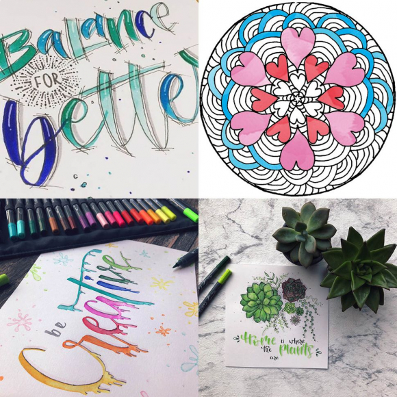 Набор двусторонних маркеров "Calli Brush" для скетчинга, лайнер 2 мм / кисть, пастельные цвета, 5 шт