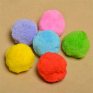 Помпоны TBY для творчества арт. BC0160 60мм цв.ассорти уп.50 шт