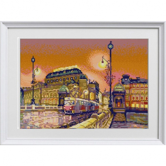 Рисунок на ткани (Бисер) КОНЁК арт. 1286 Прага 29х39 см Рисунок на ткани (Бисер) КОНЁК арт. 1286 Прага 29х39 см