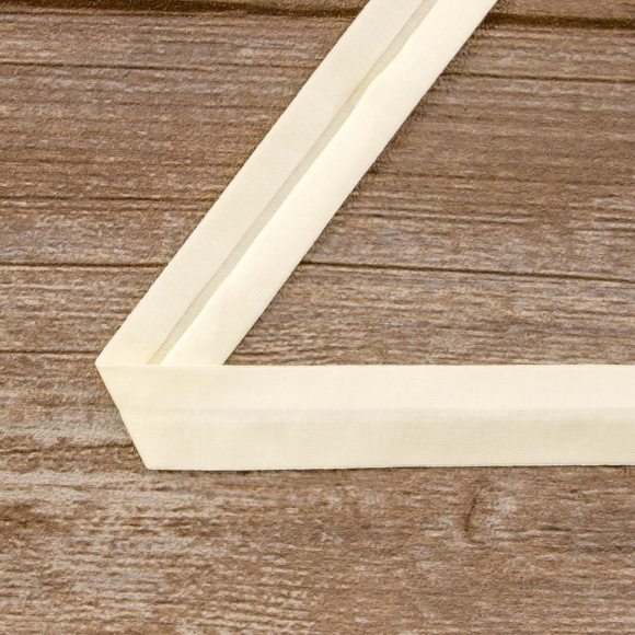 Косая бейка хлопок, 20 мм, 20 м, цвет 56, 056 кремовый