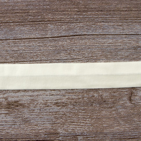 Косая бейка хлопок, 20 мм, 20 м, цвет 56, 056 кремовый