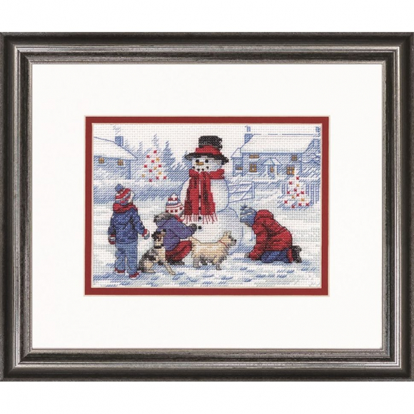 173534_Набор для вышивания: "Лепка снеговика"