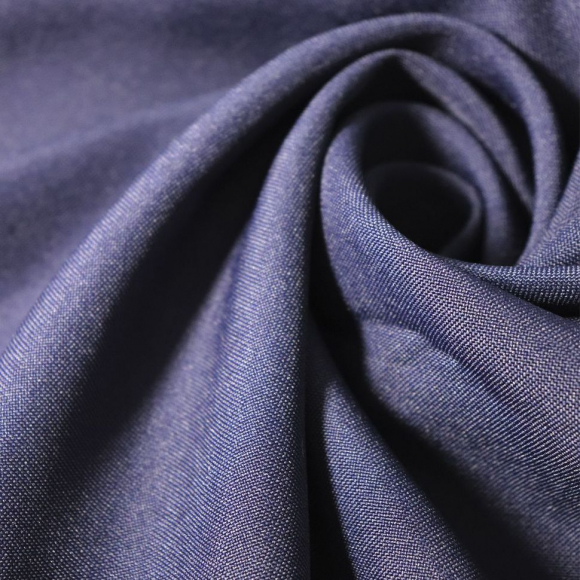 Ткань Габардин 150 г кв.м 100% полиэстер шир.148 см арт.Р.15293.05 цв.05 синий уп.25м