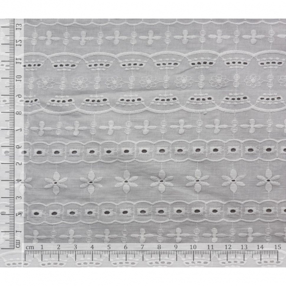 Ткань шитье 145 г кв.м 100% хлопок шир.145 см арт.Р.15300.01 цв.01 белый уп.15м