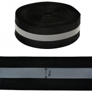 Стропа светоотражающая TBY отр.R200-280 шир.50мм арт.SV.ST50b цв.черный уп.100м Стропа светоотражающая TBY отр.R200-280 шир.50мм арт.SV.ST50b цв.черный уп.100м