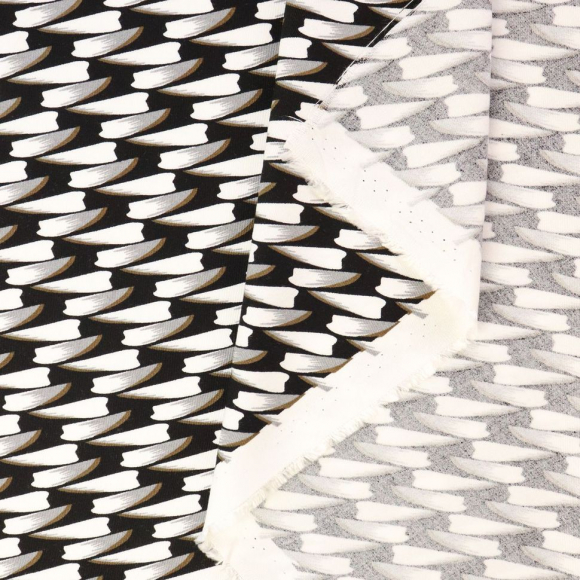 Ткань Штапель 150 г кв.м 100% вискоза шир.145 см арт.Р.28234.03 цв.03 черый уп.30м