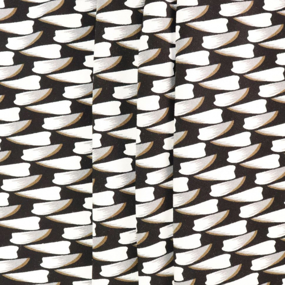 Ткань Штапель 150 г кв.м 100% вискоза шир.145 см арт.Р.28234.03 цв.03 черый уп.30м