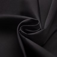 Ткань рубашечная 115 г кв.м 65% полиэстер, 35% хлопок шир.150 см арт.Р.32698.30 цв.30 черный уп.25м