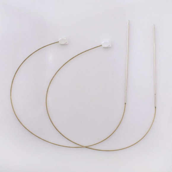 5969_Спицы с фиксаторами на лесках, №2,5, 50 см. 2 шт