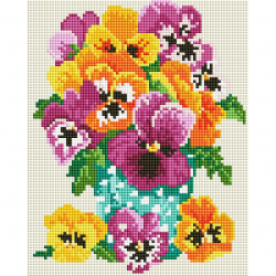 Набор Белоснежка для изготовления картин со стразами арт.БЛ.421-ST-PS Букетик из сада 20х25 см