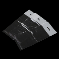 Пакет упаковочный полипропиленовый клеевой клапан (скотч) с еврослотом 10х15+4 30мкм цв. белый уп.100шт