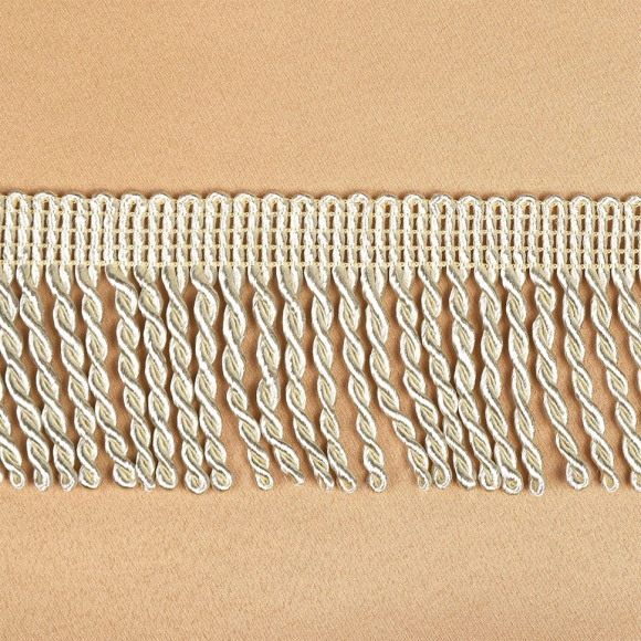 Бахрома для штор арт.0390-0910 цв.6343 шир.62мм цв.молочный уп.10м