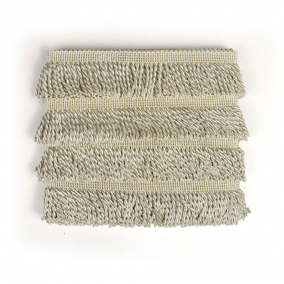 Бахрома для штор арт.0390-0910 цв.6343 шир.62мм цв.молочный уп.10м