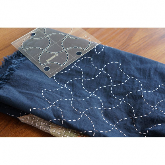 124928_Шаблон для вышивки сашико "яблочный огрызок" 124928_Шаблон для вышивки сашико "яблочный огрызок"