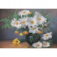 Набор для вышивания бисер-ленты МАТРЕНИН ПОСАД арт.37х49 - 7002 Ромашки Набор для вышивания бисер-ленты МАТРЕНИН ПОСАД арт.37х49 - 7002 Ромашки