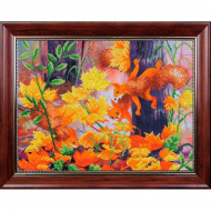 Набор для вышивания бисером МАГИЯ КАНВЫ арт.Б242 Бельчата 40х30,5 см