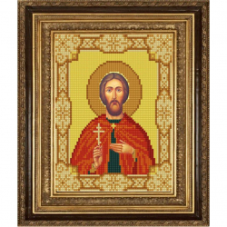 Рисунок на ткани (Бисер) КОНЁК арт. 9143 Святой Виктор 15х18 см