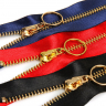 Молния MaxZipper мет. №5 золото атласная тесьма, 50 см уп.3цв х 4шт