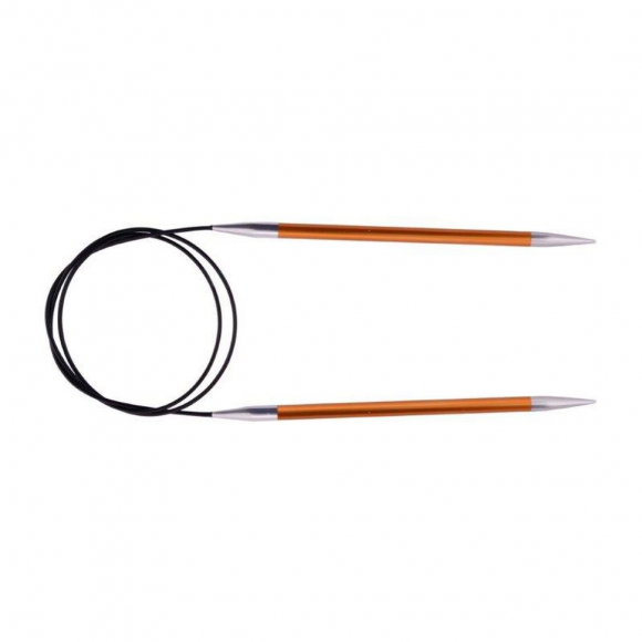 47124 Knit Pro Спицы круговые для вязания Zing 2,75мм/80см, алюминий