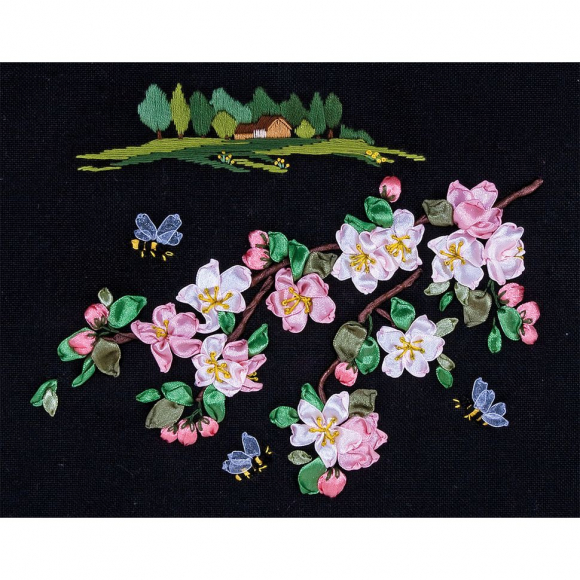 Набор для вышивания PANNA арт. PS-1081 Яблоневый цвет 30х30 см