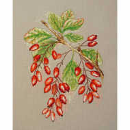 Набор для вышивания МАРЬЯ ИСКУСНИЦА арт.04.009.18 Ягоды барбариса 18х25 см